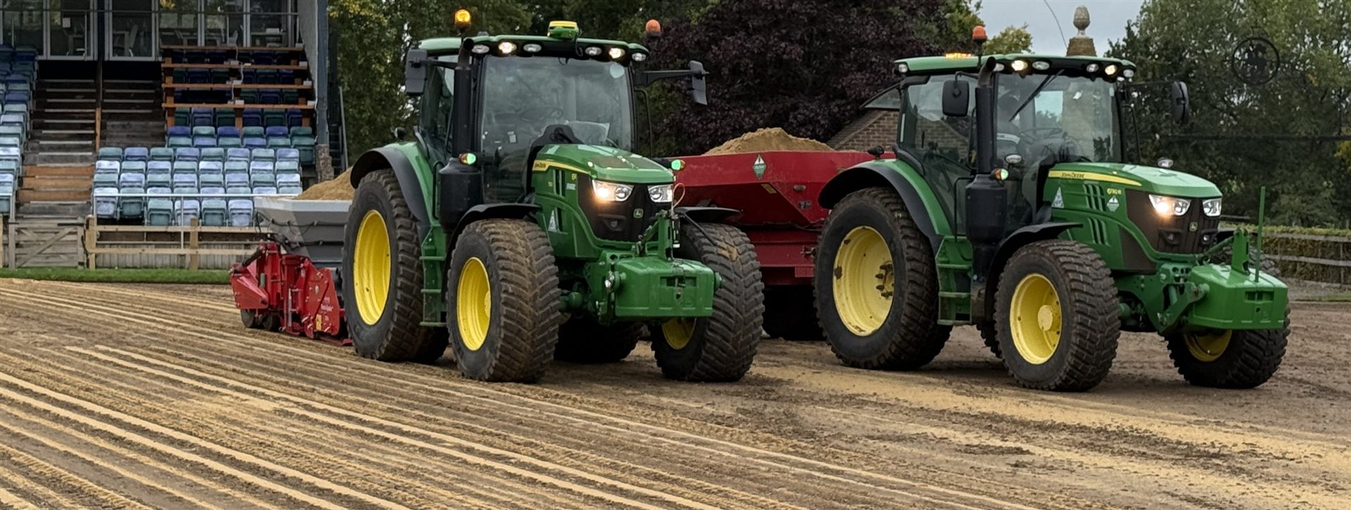 Top-dressing a cricket square — Apex Sports Pitches